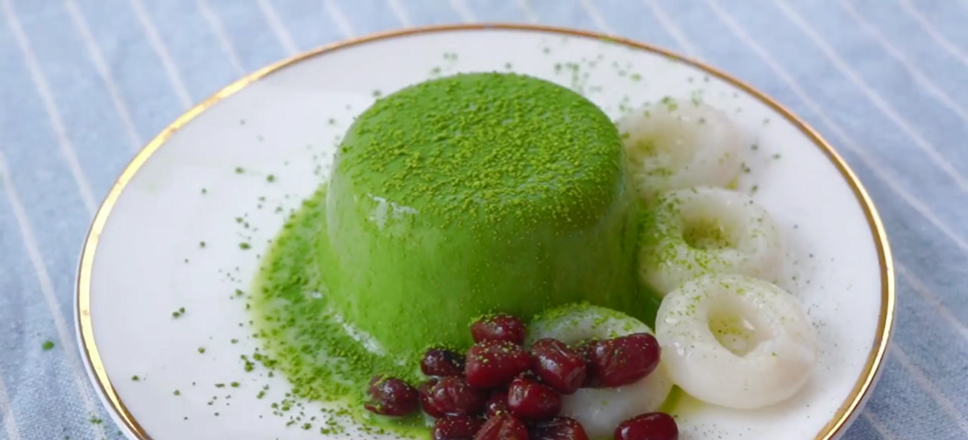 Tofu Matcha Pudding recipe