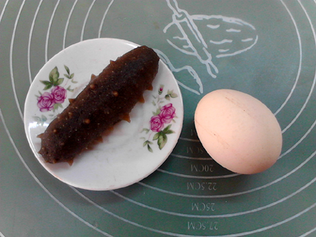 Sea Cucumber Omelette recipe