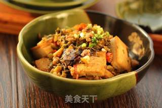 Braised Tofu with Pickled Vegetables and Minced Pork recipe