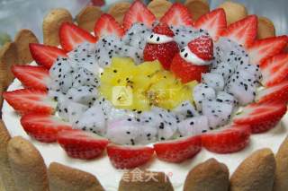 Low-fat Colorful Fruit Cake to Welcome Christmas recipe