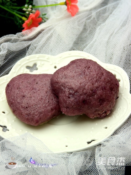 Purple Sweet Potato Multigrain Steamed Bun recipe