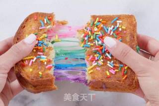 Rainbow Brushed Toast recipe