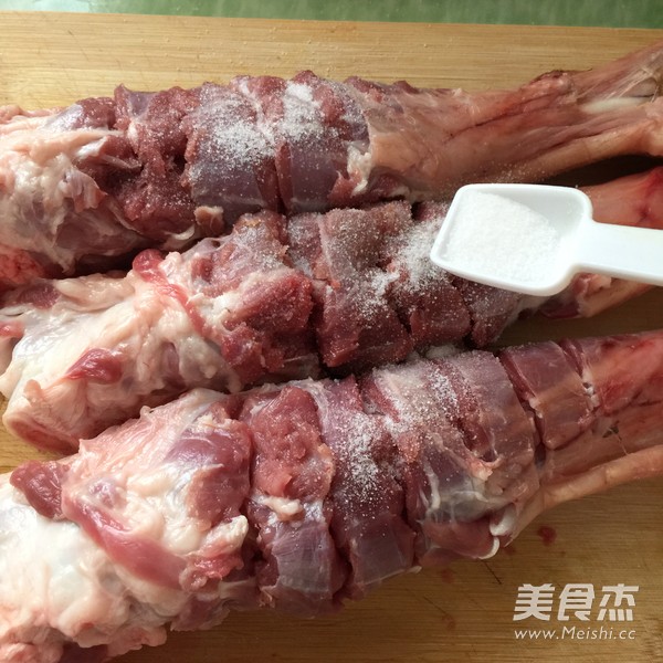 Steamed Roasted Lamb Leg recipe