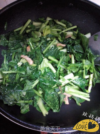 Stir-fried Moss with Shredded Pork recipe