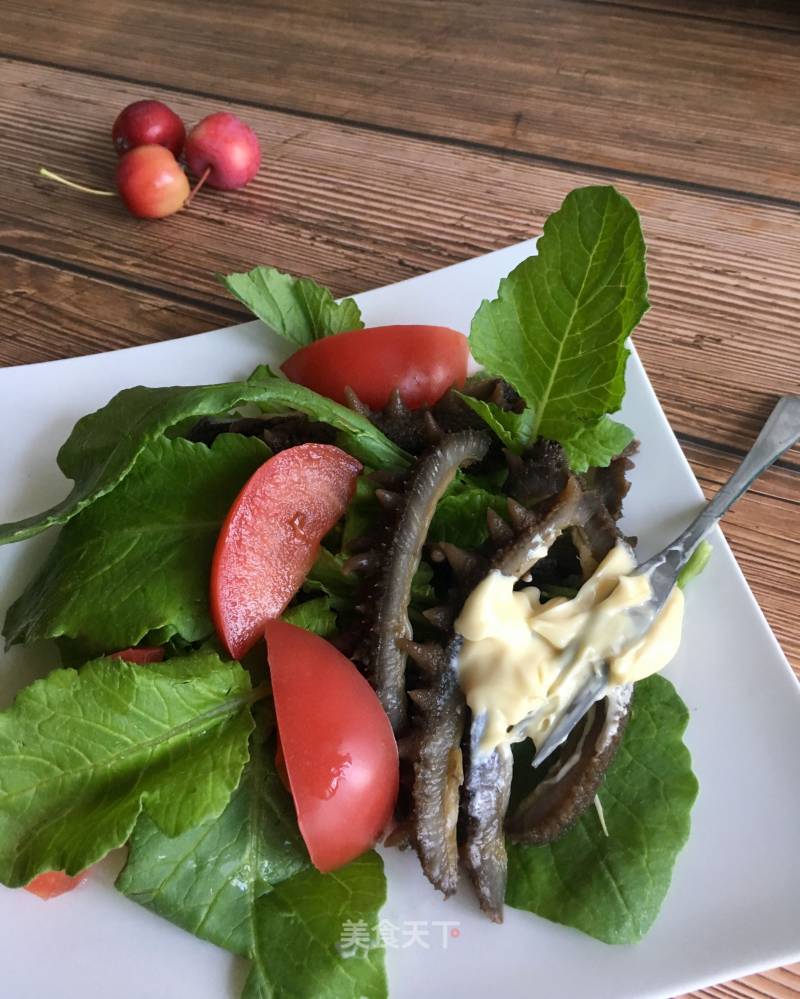 Sea Cucumber Salad with Radish Seedlings recipe