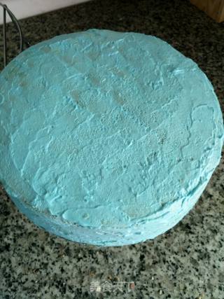 Blue Sky and White Clouds Birthday Cake recipe