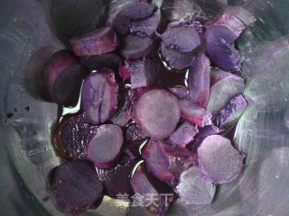 Love Glutinous Rice Food-purple Sweet Potato Dumplings recipe