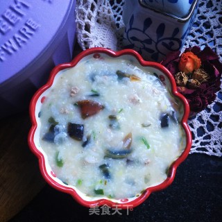 Congee with Preserved Egg and Lean Meat recipe