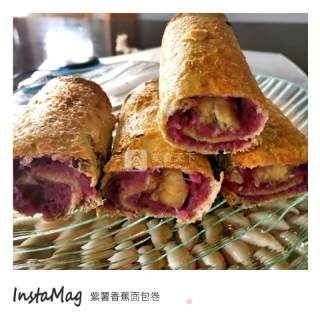 Purple Sweet Potato Banana Roll recipe