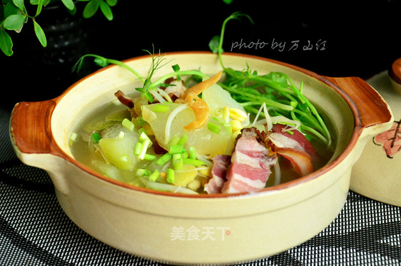 Beijian Bacon and Winter Melon in Clay Pot