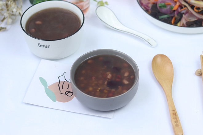 Red Bean, Barley, Red Date Congee recipe