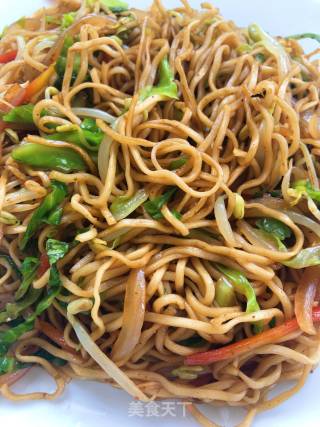 Cumin Fried Noodles with Egg recipe