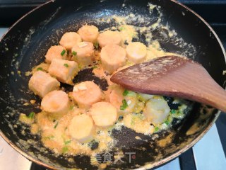 Baked Yam with Salted Egg Yolk recipe