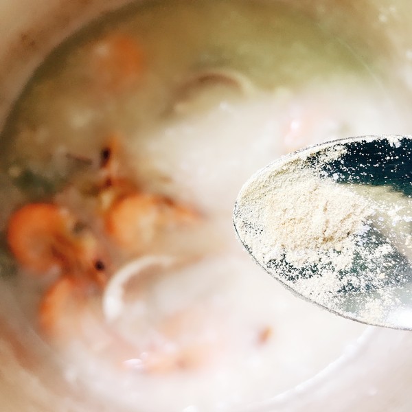 Seafood Porridge with Fresh Eyebrows recipe