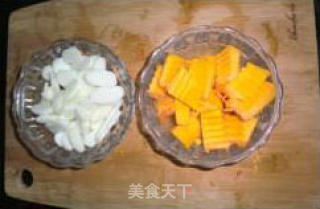 Clear Heat and Go to The Fire Home-cooked Porridge-water Chestnut Pumpkin Porridge recipe