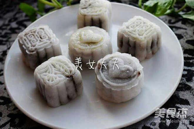 Red Bean Snowy Mooncake recipe