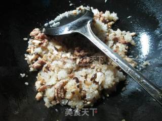 Shii Mai with Mushroom Minced Meat and Sticky Rice recipe