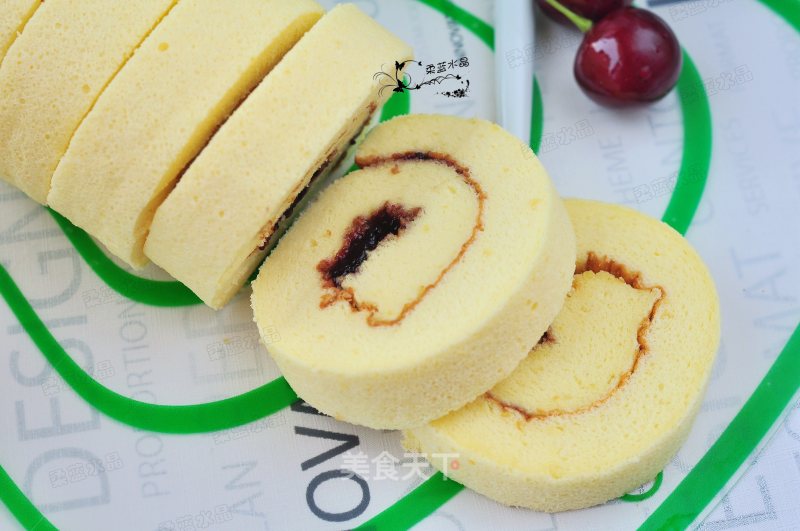 #四session Baking Contest and is Love to Eat Festival# Wheat Germ Cake Roll recipe