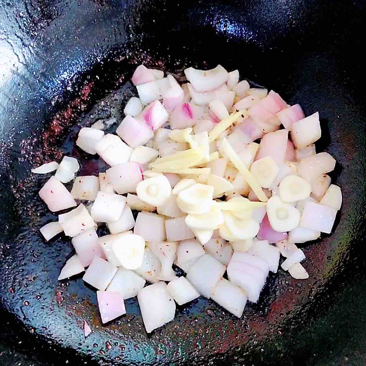 Pasta with Curry Shrimp and Fresh Vegetables recipe