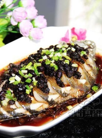 Steamed Fish with Tempeh recipe