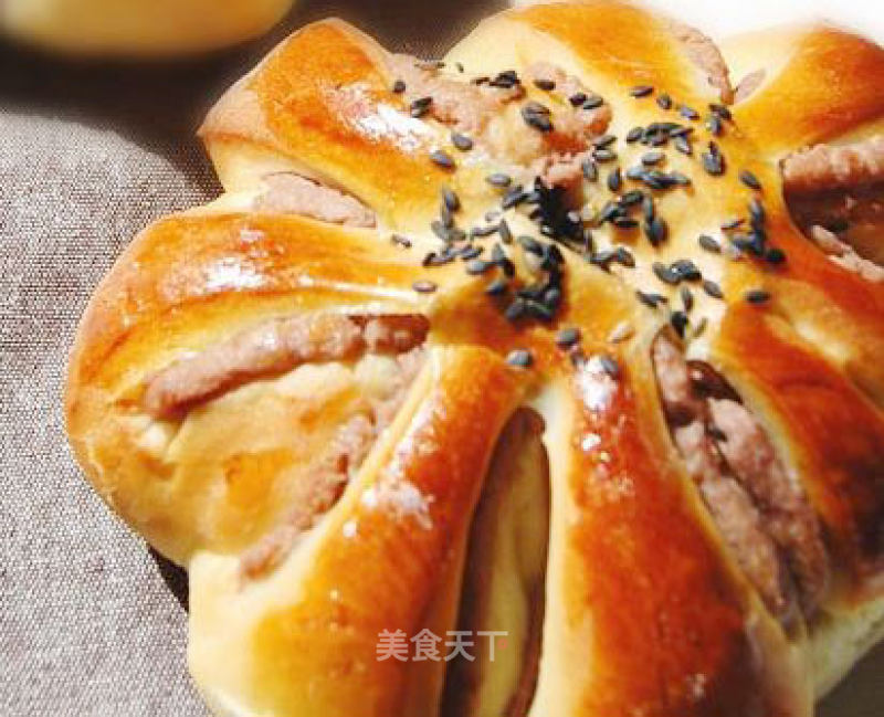 #四session Baking Contest and is Love to Eat Festival# 豆沙饭包 recipe