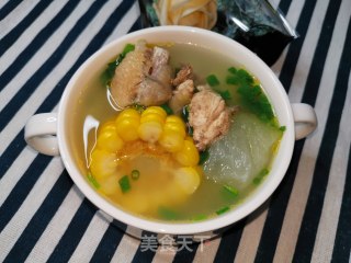 Winter Melon Corn Chicken Soup recipe