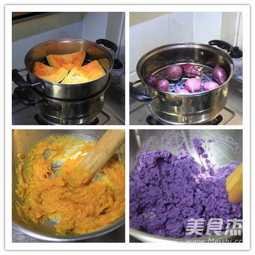 Purple Sweet Potato Pumpkin Toast recipe