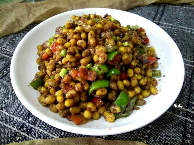 Fried Soybeans in Braised Shrimp Paste recipe