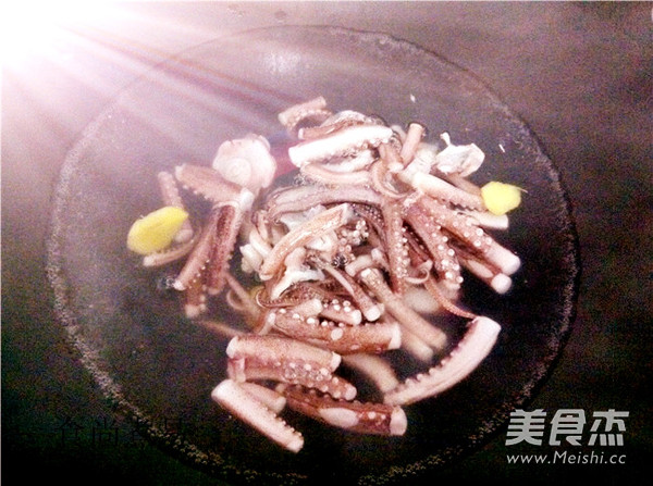Boiled Squid Whiskers recipe