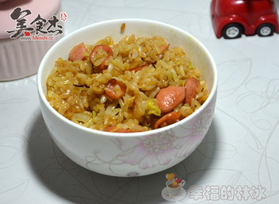 Rapeseed Oil Crispy Intestine Fried Rice recipe