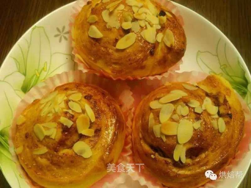 Pork Floss Almond Sliced Bread recipe