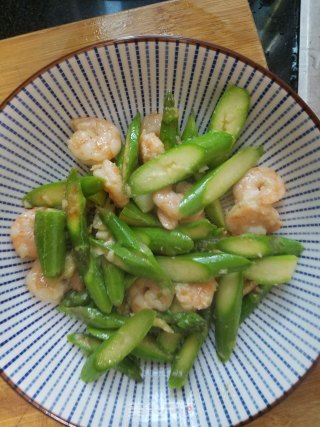 Stir-fried Shrimp with Asparagus recipe