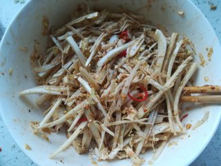 Dried Tofu Mixed with Cabbage Heart recipe