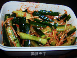 Korean Hot and Sour Cucumber Strips recipe