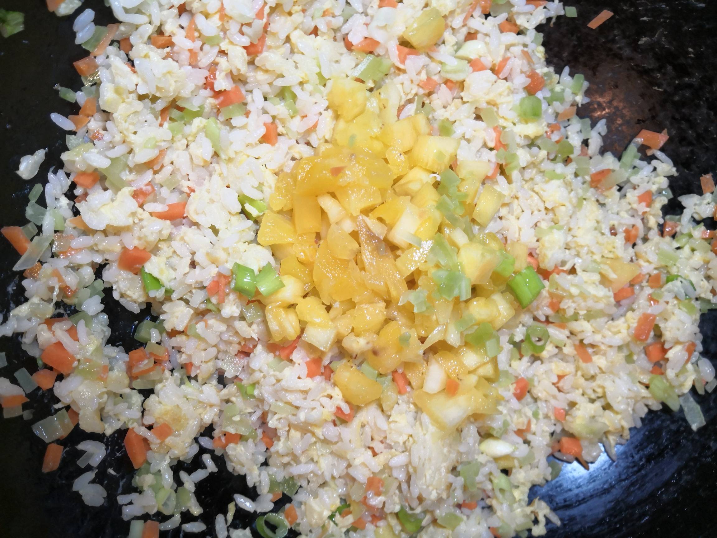 Golden Pineapple Fried Rice recipe