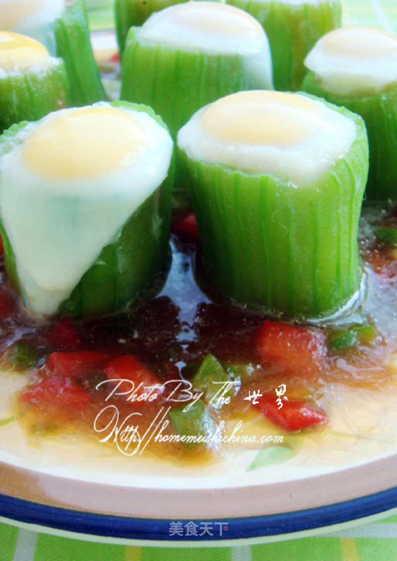 [summer Story] that Touch of Fresh Green-steamed Loofah with Fresh Meat and Eggs recipe