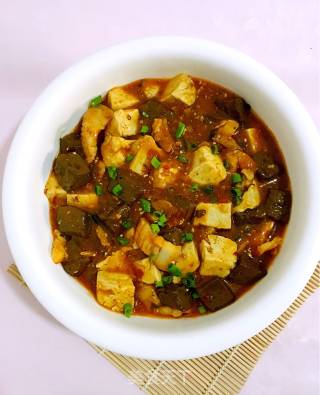Pork Stewed Duck Blood Tofu recipe