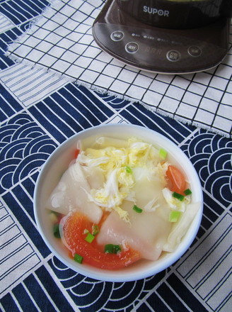 Tomato Egg Noodle Soup recipe