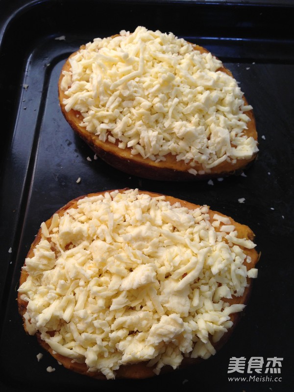 Baked Sweet Potato with Cheese recipe