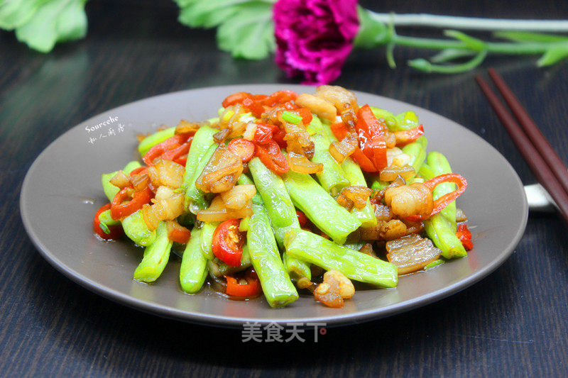 Braised String Beans with Fatty Pork recipe