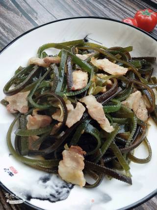 Stir-fried Pork Belly with Seaweed recipe