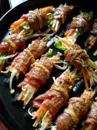 Microwave Golden Needle Beef Roll recipe