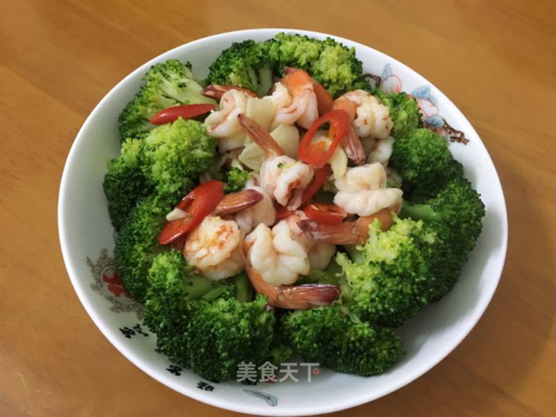 Fried Shrimp Balls with Broccoli recipe
