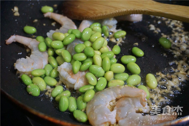 Fried Prawns with Horn Melon recipe