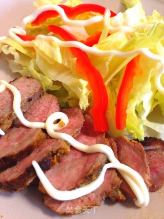 Orange Spicy Duck Salad recipe