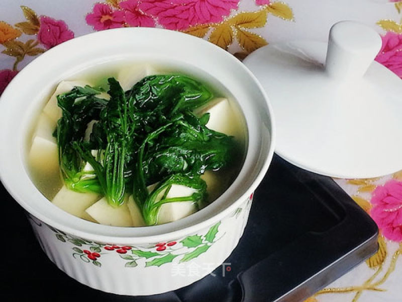 Delicious Shepherd's Purse Tofu Soup recipe