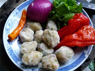 Fish Ball Slices with Onion recipe