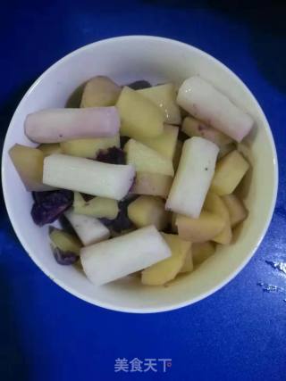 Yam Purple Potato Rice Cake recipe