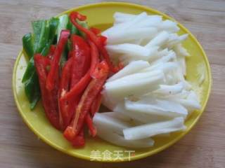 Lotus Root with Colored Pepper recipe
