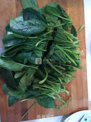 Spinach Stir-fried Fennel recipe